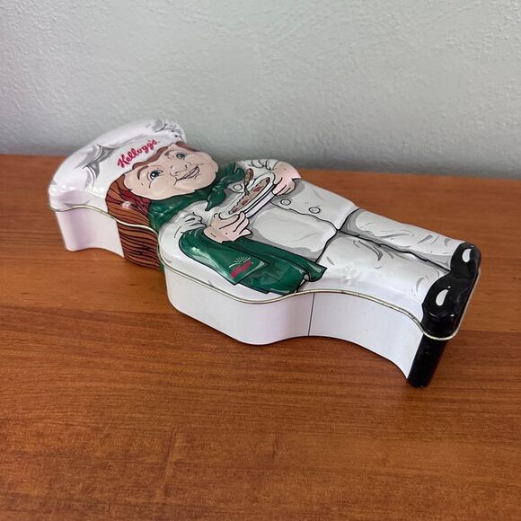 Kellogg's Cereal Metal Tin shaped like a chef holding bowl of cereal 1999 - Picture 2 of 5